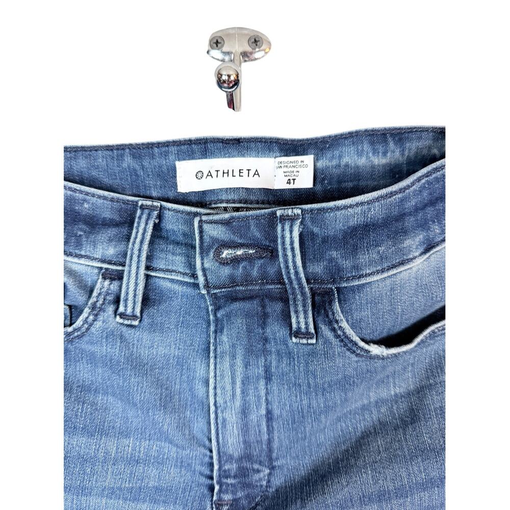 Athleta Sculptek Women's 4T Tall Stretch Denim Jeans Blue Skinny Slim Fit - Picture 2 of 13